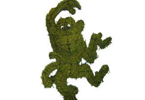 Funky Monkey Moss Topiary 33 x 21 x 9x 21 inch  x 9 inch
