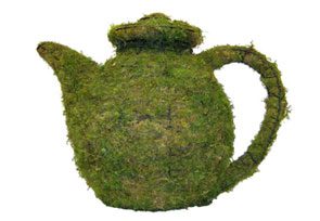 Teapot, 13 inch  (Mossed) 13 inch  x 20 inch  x 11 inch