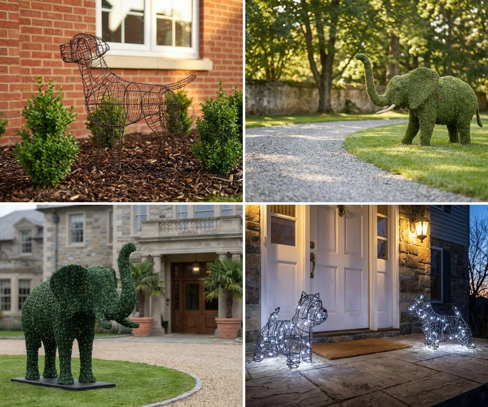 How Mossed, Framed and Lighted Topiary Is Made