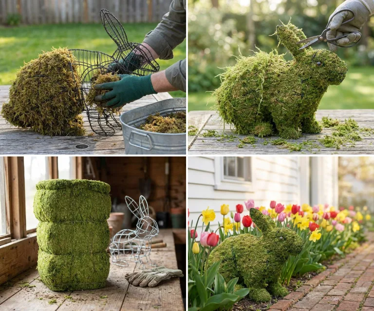 How to Add Moss to a Topiary Frame