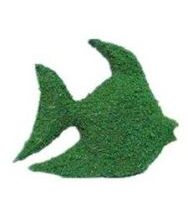 Fish Frame Topiary with Moss 12 inches tall