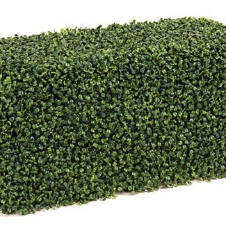 Artificial 24 and 12 and 12 Inches Outdoor Boxwood Hedge | TOPIARYTREE.NET