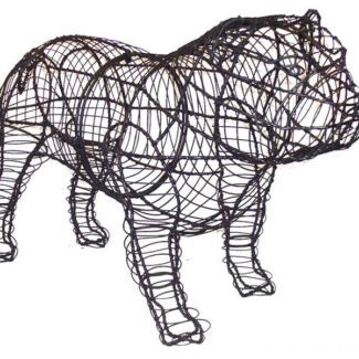 Bulldog, 16 inch (Frame) 16 inch x 25 inch x 11 inch | TOPIARYTREE.NET
