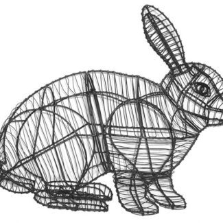 Rabbit, Hopping, 20 inch (Frame) 20 inch x 26 inch x 10 inch | TOPIARYTREE.NET