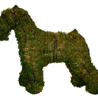 Schnauzer, 18 inch (Mossed) 18 inch x 24 inch x 9 inch | TOPIARYTREE.NET