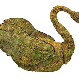 Swan, 24 inch (Mossed) 24 inch x 36 inch x 11 inch | TOPIARYTREE.NET