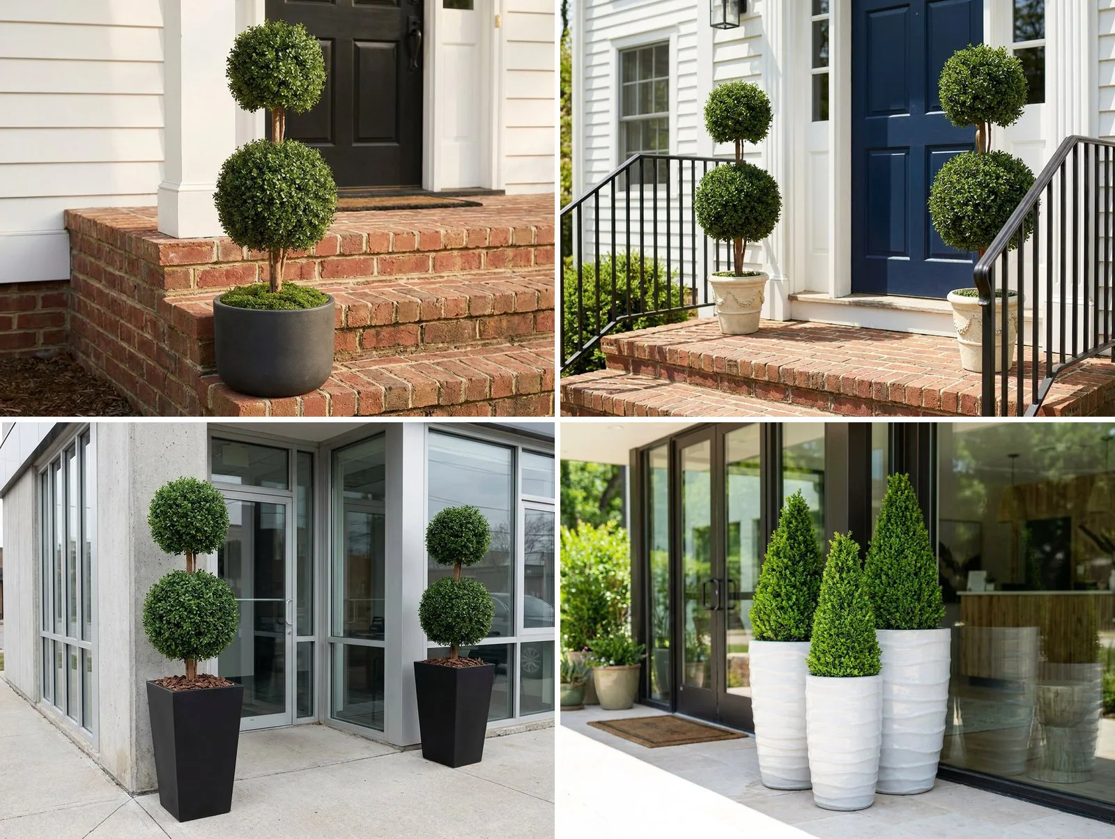 How to Plant Artificial Topiary Trees in Pots