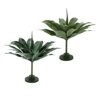 30" GIANT AGAVE PLANT   W/ BASE COLORS: GN, SIL | TOPIARYTREE.NET