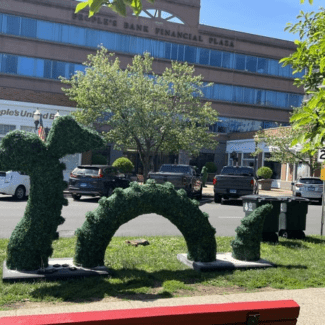 Life Size Whimsical Nessie / Sauropod on Display at a Park