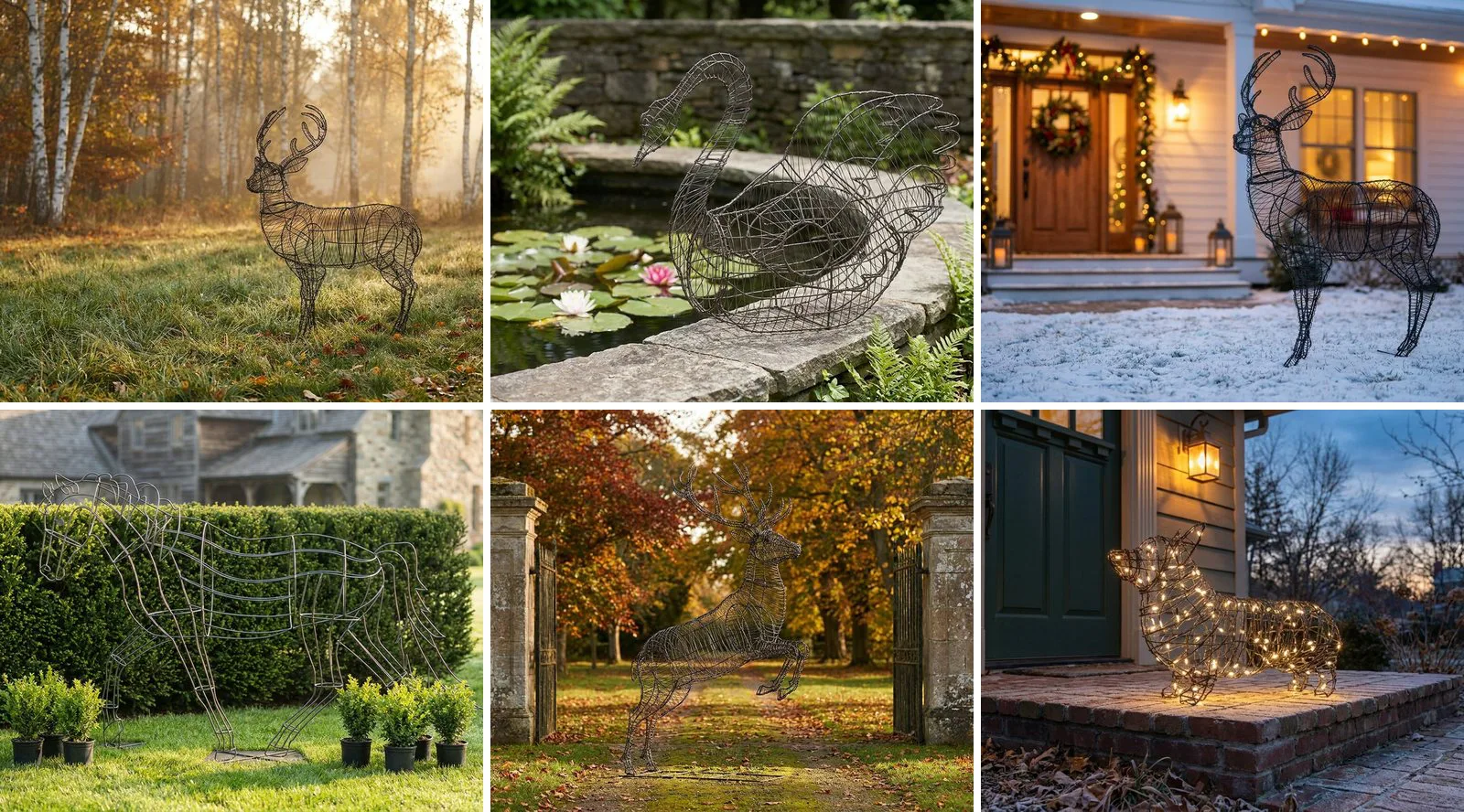 Wire Topiary Frames in Landscape Design: 7 Ways to Use Them