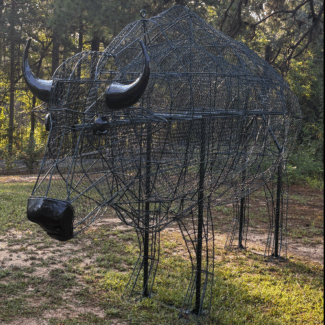 Lifesize Buffalo - Bison Frame | TOPIARYTREE.NET