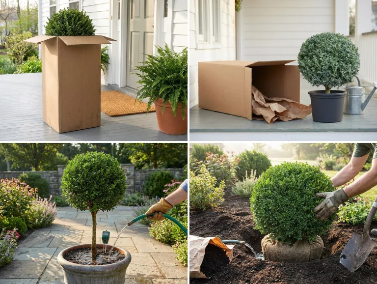 Live Boxwood Topiary Care: Receiving, Planting and the First Month