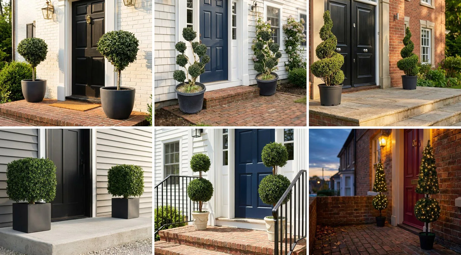 Topiary for a Front Door: Choosing a Pair