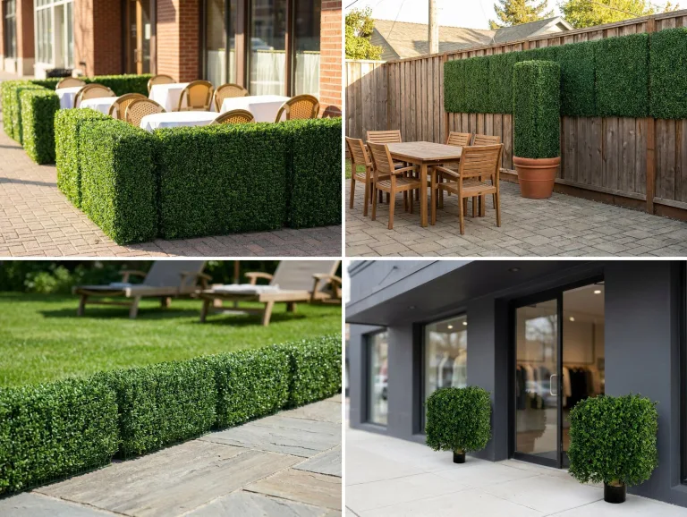 Artificial Hedge Panels and Columns: Screening That Stays Green