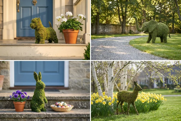 How a Mossed Animal Topiary Is Made, and How to Keep One