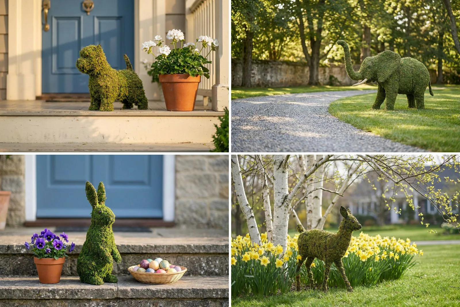 How a Mossed Animal Topiary Is Made, and How to Keep One