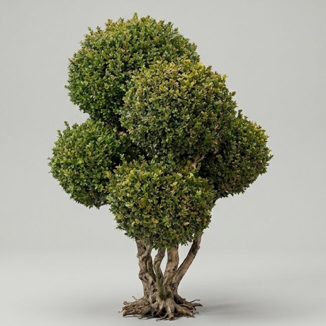 Live Boxwood Pom Pom Topiary, 53 in – 12 ft