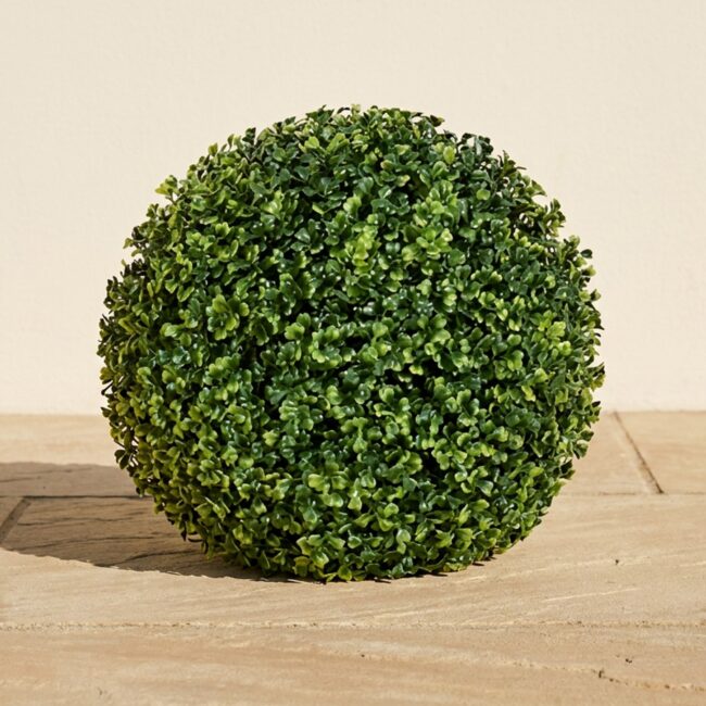 12-Inch Traditional Boxwood Ball Topiary