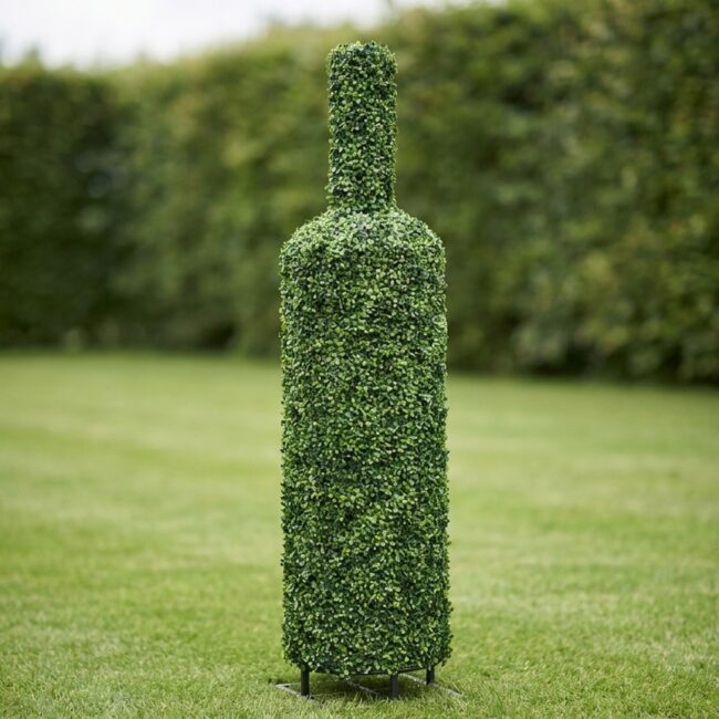 Bacardi Bottle Outdoor Boxwood Topiary