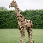 African Giraffe Topiary, 14 Foot (Custom Made)