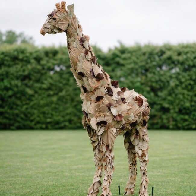 African Giraffe Topiary, 14 Foot (Custom Made)