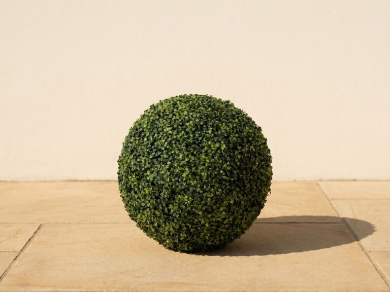 Outdoor Traditional Boxwood Ball Topiary, 20 inch