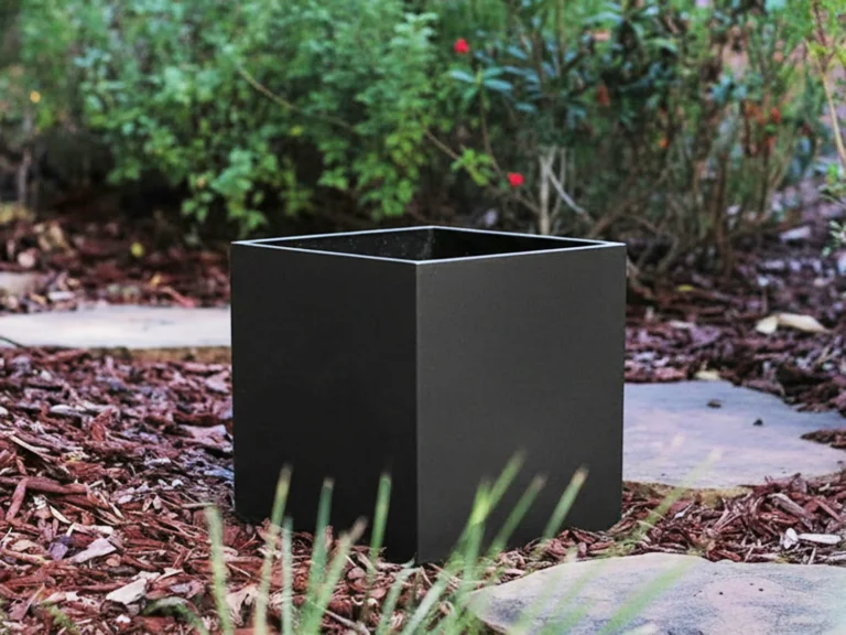 Cube Planter, Black