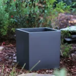 Cube Planter — Dark Grey