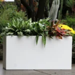 Rectangular Box Planter — White