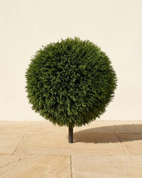 Ultraviolet Cedar Ball Topiary, 18 Inch