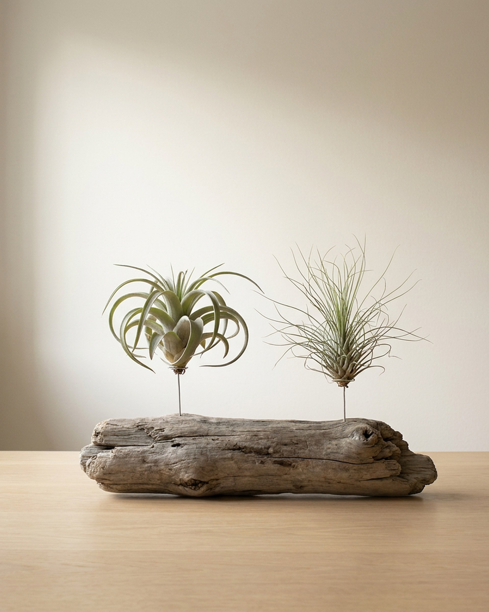 Two Air Plants on Natural Driftwood, Centerville Beach CA Two Air Plants on Natural Driftwood, Centerville Beach CA