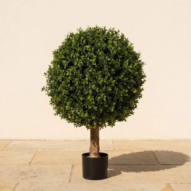 24 in UV Boxwood Ball Topiary