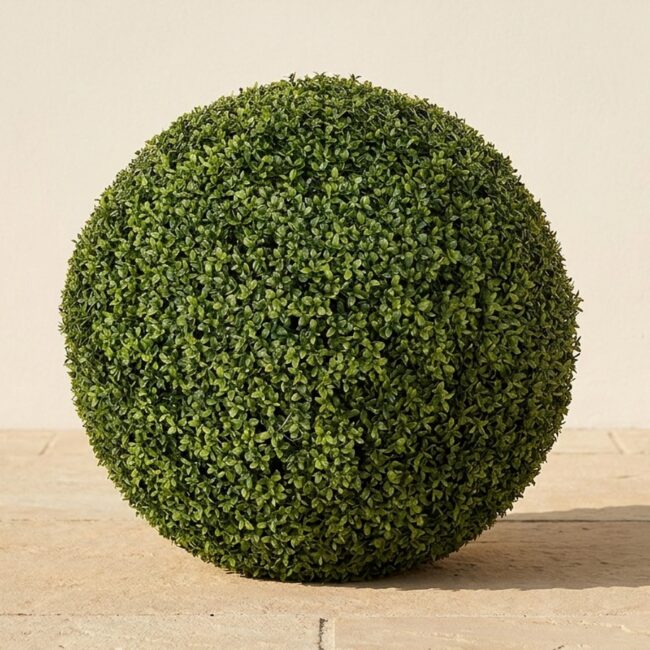 Artificial UV Boxwood Ball Topiary, 20–42 in