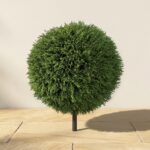 Ultraviolet Cedar Ball Topiary, 24 in