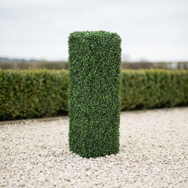 3 ft UV Boxwood Column Hedge Topiary