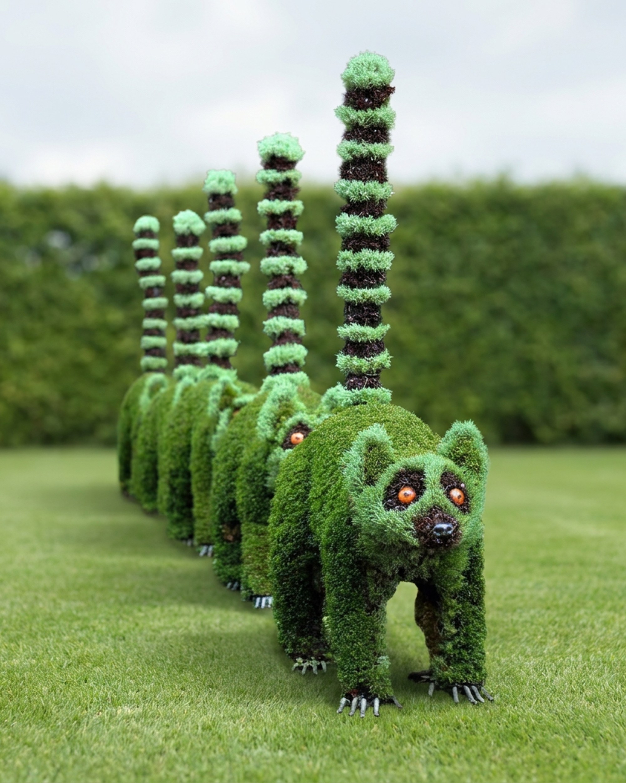 Wild Lemur Group Topiary, 3 ft Wild Lemur Group Topiary, 3 ft