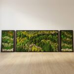 3-Piece Preserved Moss Wall Art, 24x48