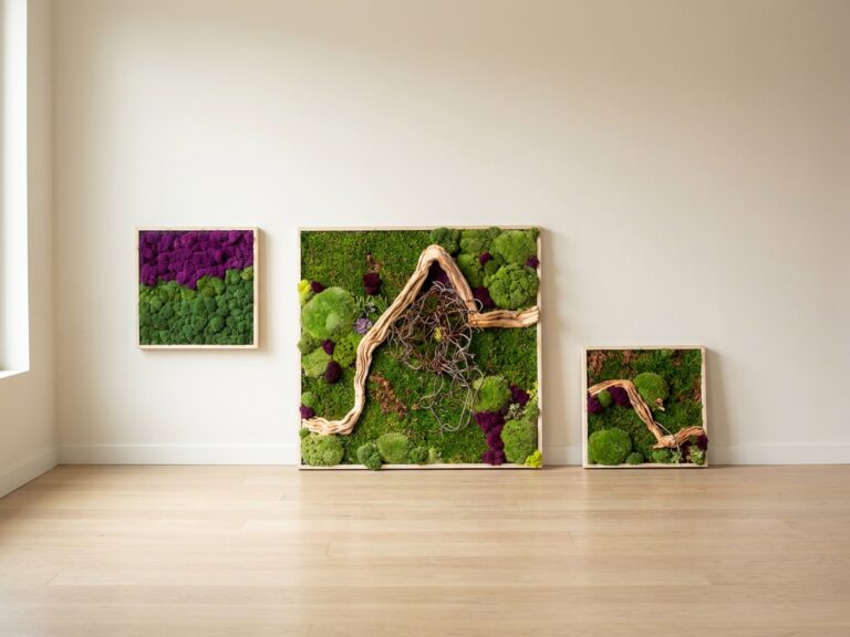 Preserved Moss Wall Art, 3-Piece Set