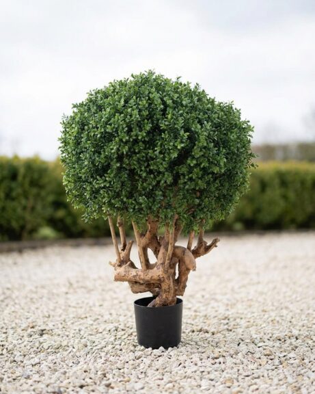 Artificial Boxwood Ball Topiary, 35 Inch
