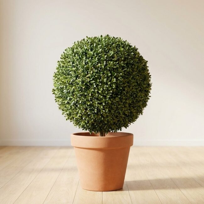 Preserved Boxwood Ball Topiary, 36 In