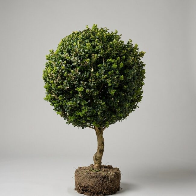 Live Rotundifolia Ball Topiary on a Stem, 42-48 x 33-36 in