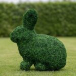 Rabbit Topiary, 6 ft, Wrapped in Outdoor Boxwood