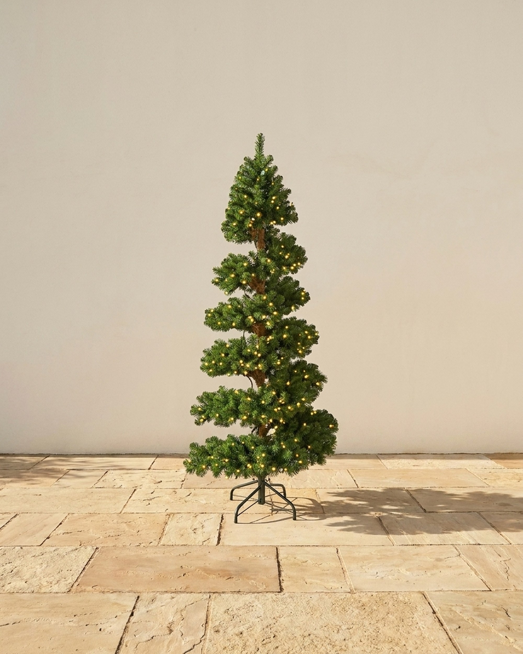 Unlit Spiral Spruce Tree Topiary, Artificial, 7 ft Unlit Spiral Spruce Tree Topiary, Artificial, 7 ft