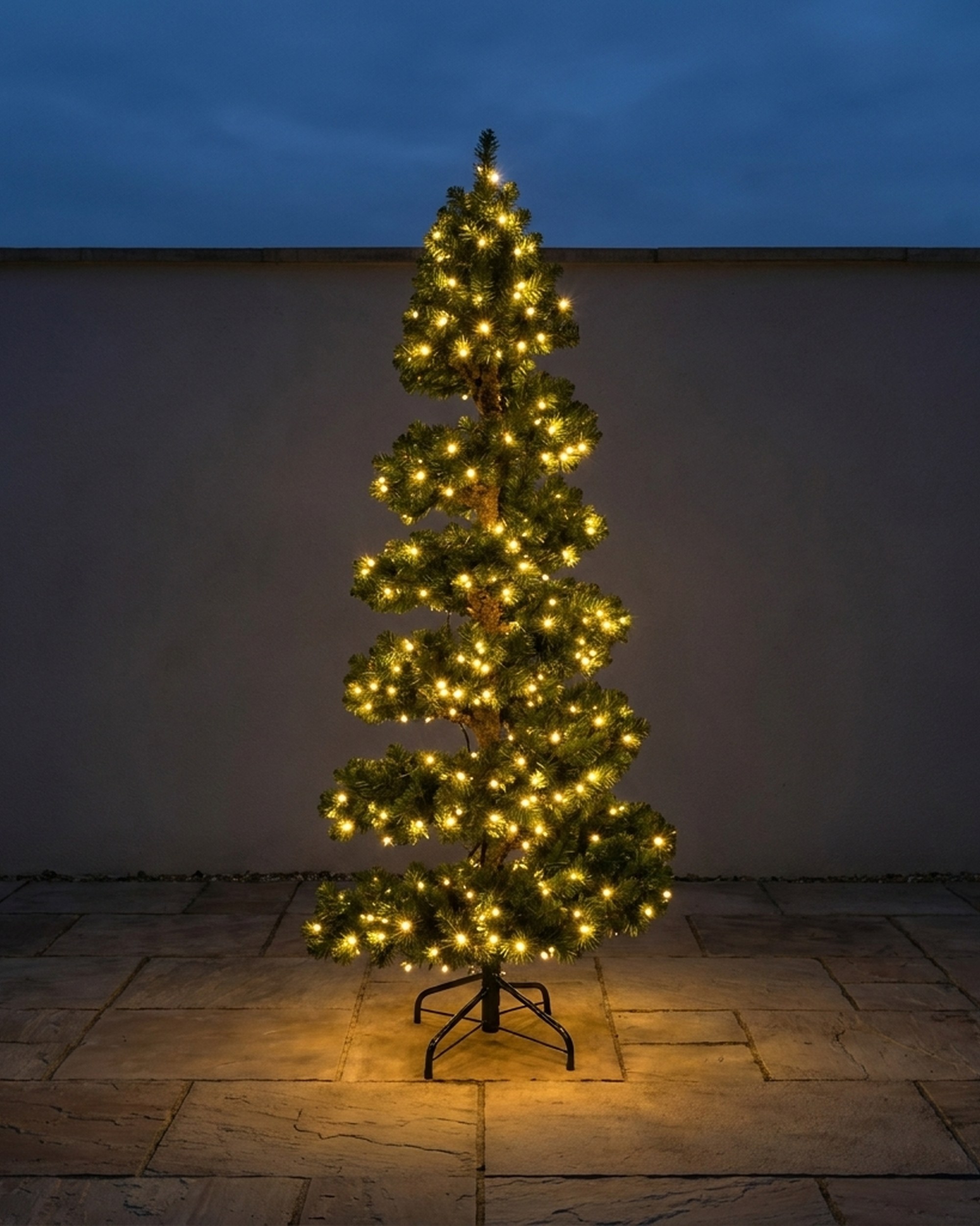 Spiral Spruce Topiary Tree, 7 ft, 400 Warm White Lights Spiral Spruce Topiary Tree, 7 ft, 400 Warm White Lights