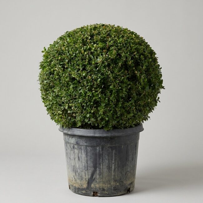 Live Boxwood Ball Topiary, 24 to 27 inches Tall