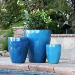Catalina Pots — Set of 4 — Falling Aqua