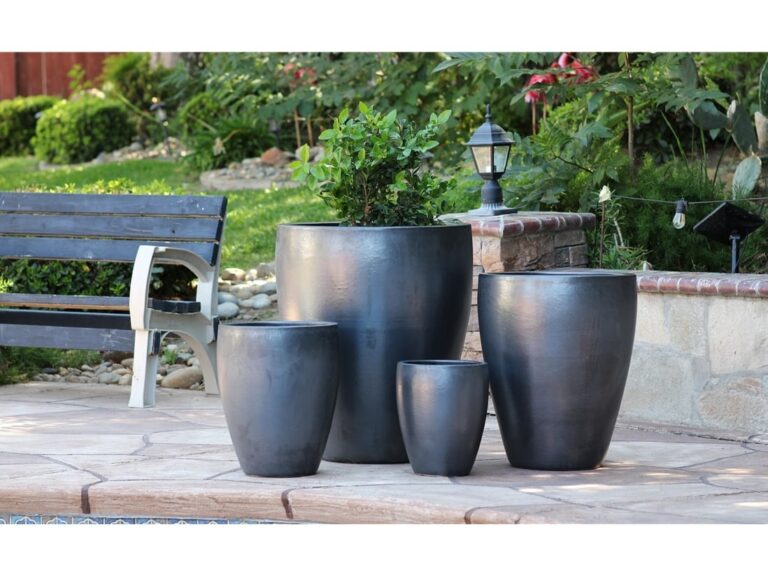 Catalina Pots, Set of 4: Matte Black