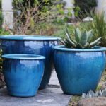 Fish Bowl Planter — Set of 3 — Falling Aqua