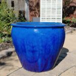 Fish Bowl Planter — Set of 3 — Falling Blue