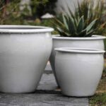 Fish Bowl Planter — Set of 3 — White White